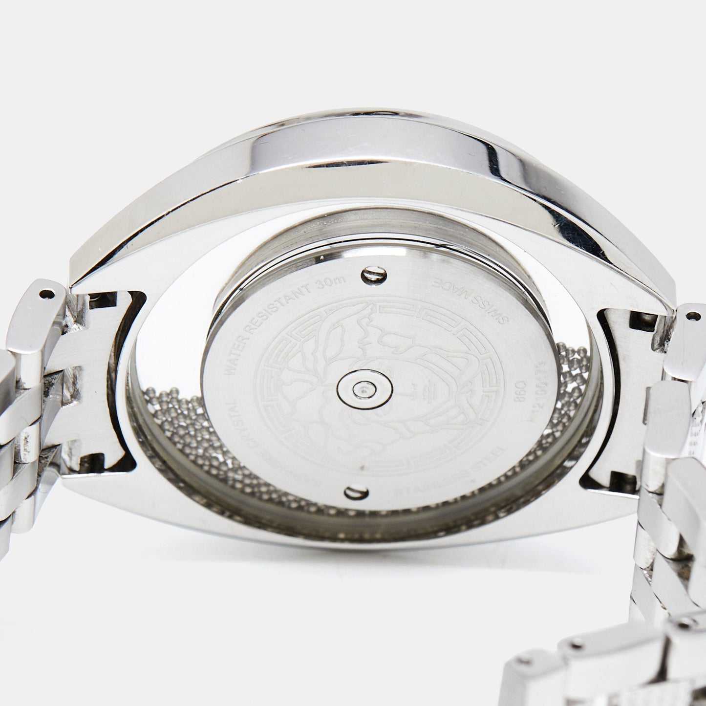 VERSACE White Stainless Steel Destiny Spirit 86Q99D002-S099 Women's Wristwatch 39 mm