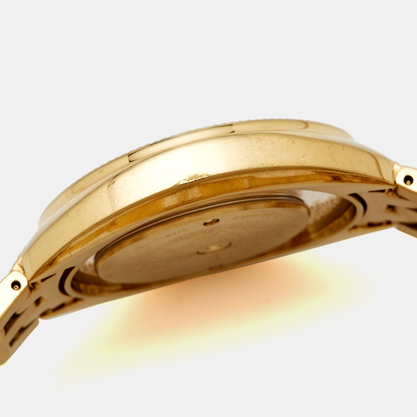 VERSACE White Yellow Gold Plated Stainless Steel Destiny Spirit 86Q70D002S070 Women's Wristwatch 39 mm