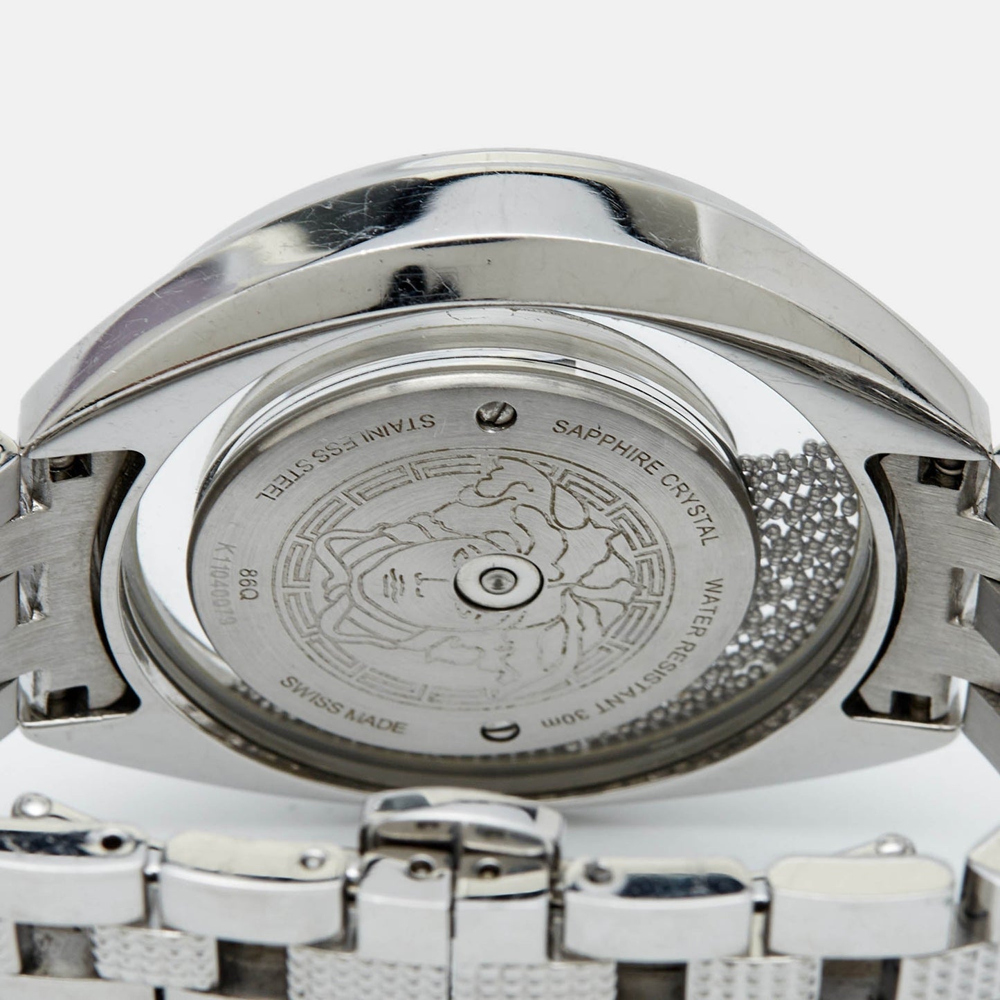 VERSACE White Stainless Steel Destiny Spirit 86Q99D002-S099 Women's Wristwatch 39 mm