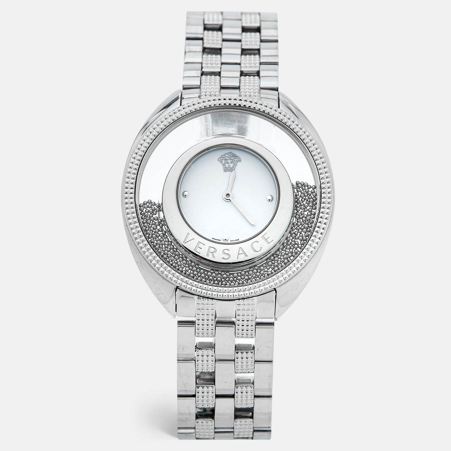 VERSACE White Stainless Steel Destiny Spirit 86Q99D002-S099 Women's Wristwatch 39 mm