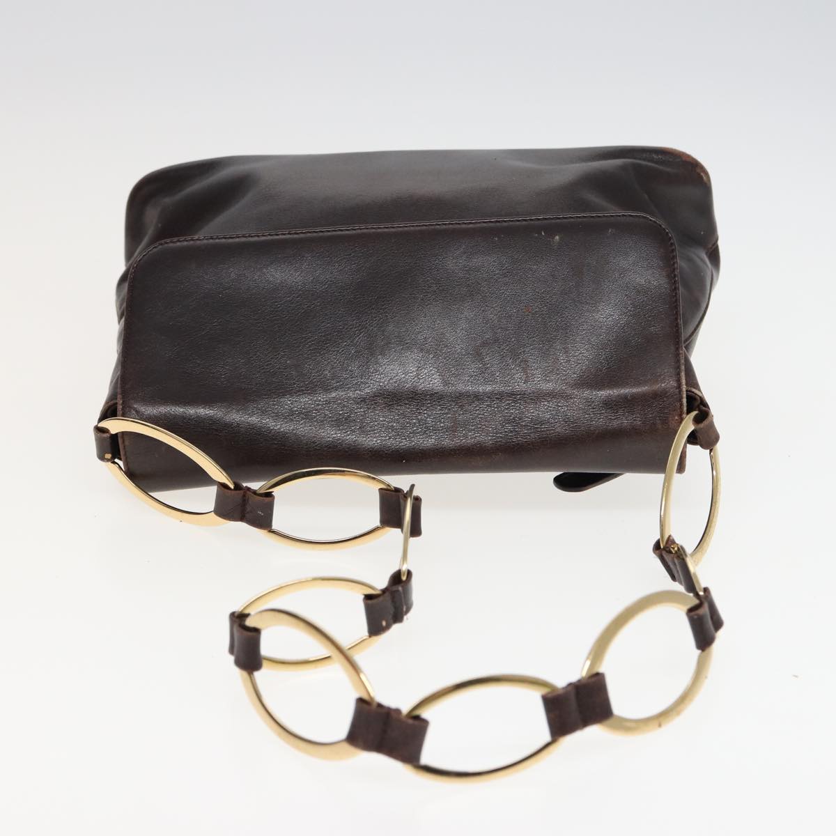 GUCCI Shoulder Bag Leather 3Set Black Brown mr141