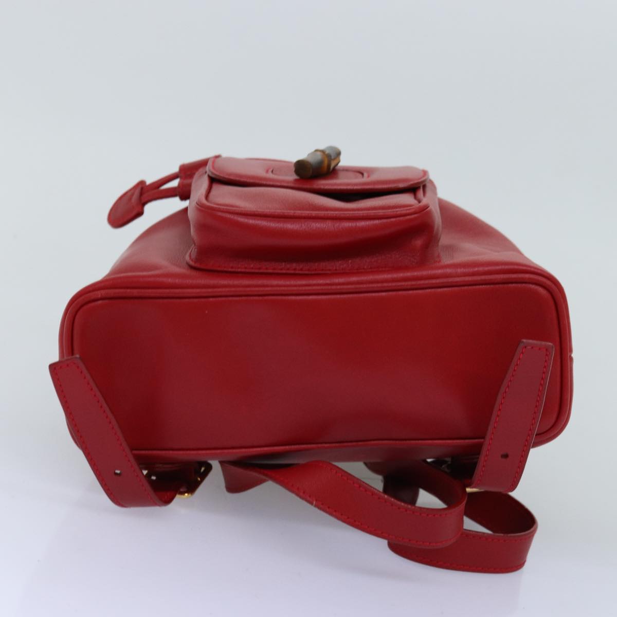 GUCCI Bamboo Backpack Leather Red 003 2852 0030 0 mr165