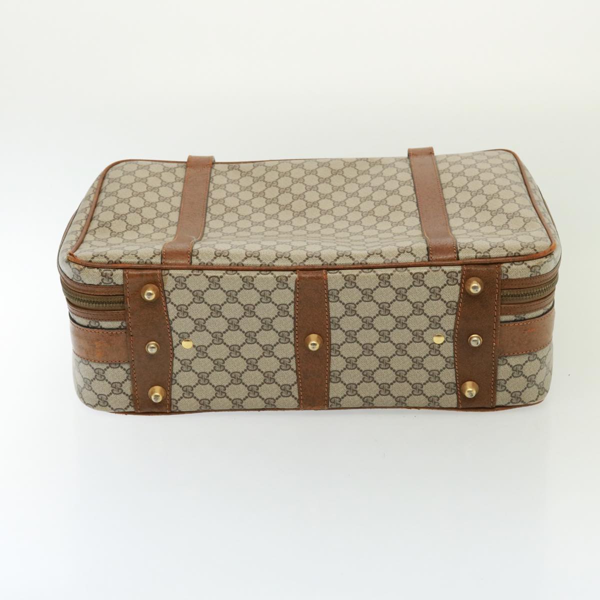 GUCCI GG Supreme Boston Bag PVC Beige mr177