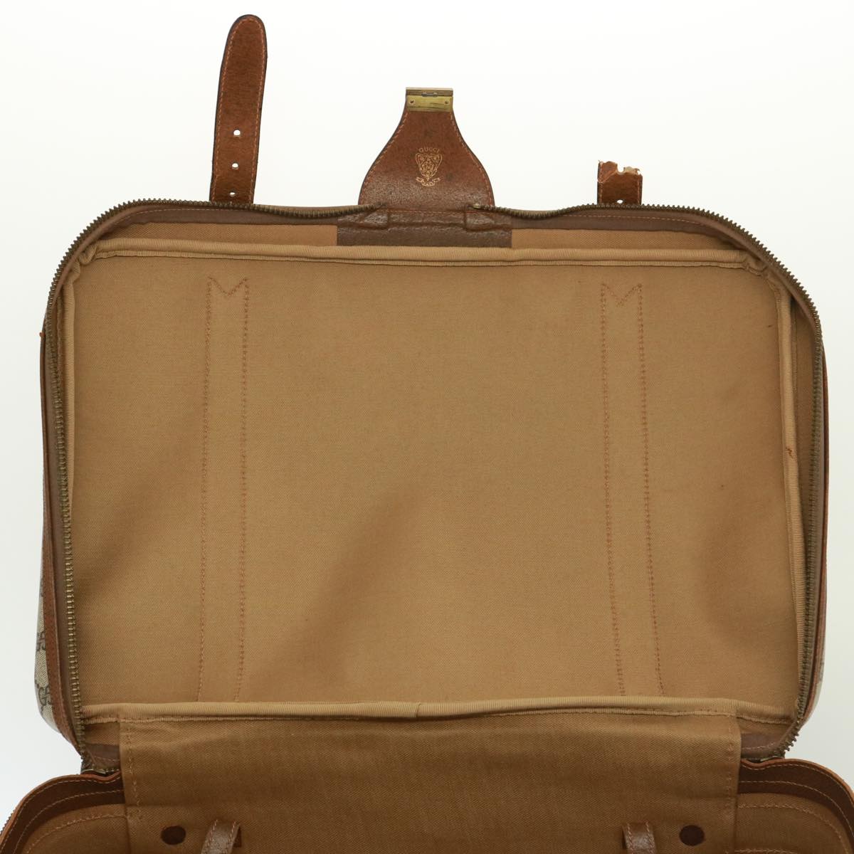 GUCCI GG Supreme Boston Bag PVC Beige mr177