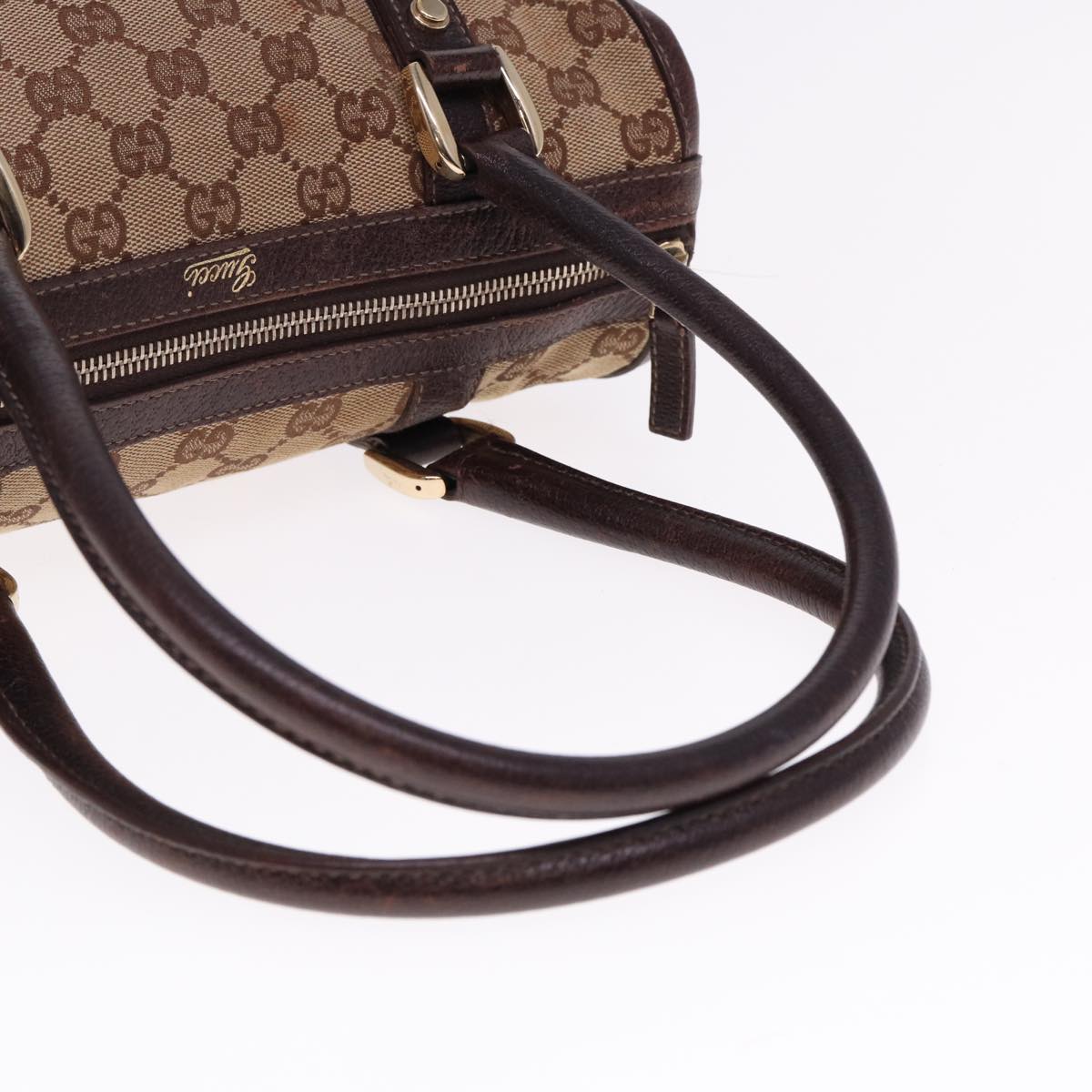 GUCCI GG Canvas Hand Bag Beige 130942 mr232