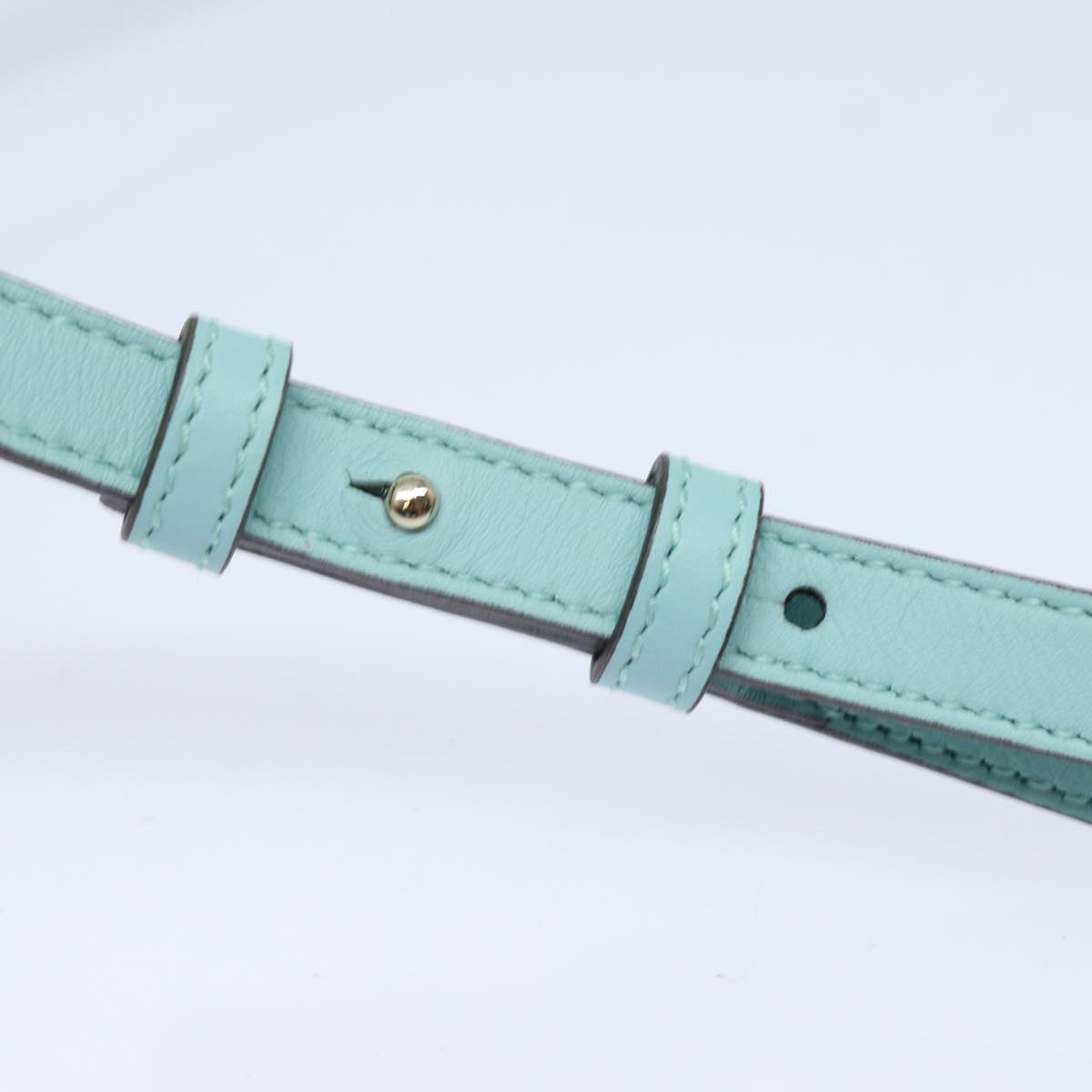 GUCCI Shoulder Wallet Leather Light Blue 369664 mr248