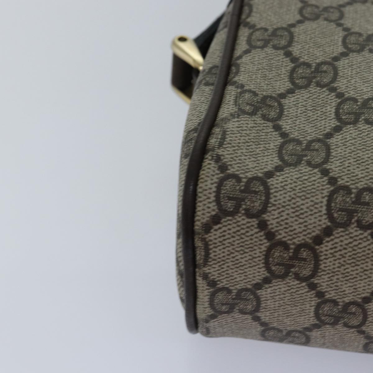 GUCCI GG Supreme Web Sherry Line Shoulder Bag PVC Beige Red Green mr249