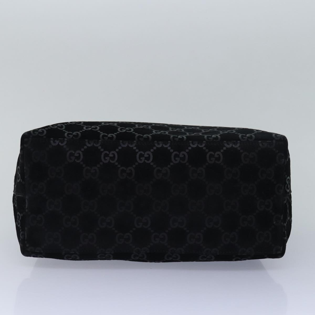 GUCCI Bamboo GG Canvas Shoulder Bag Black mr291