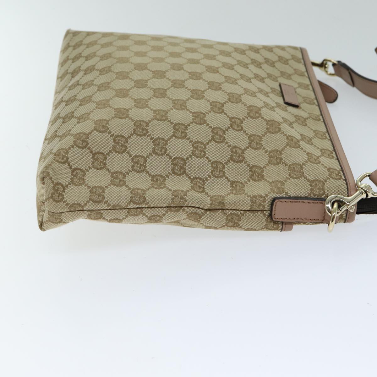 GUCCI GG Canvas Shoulder Bag Beige Pink 388924 mr294