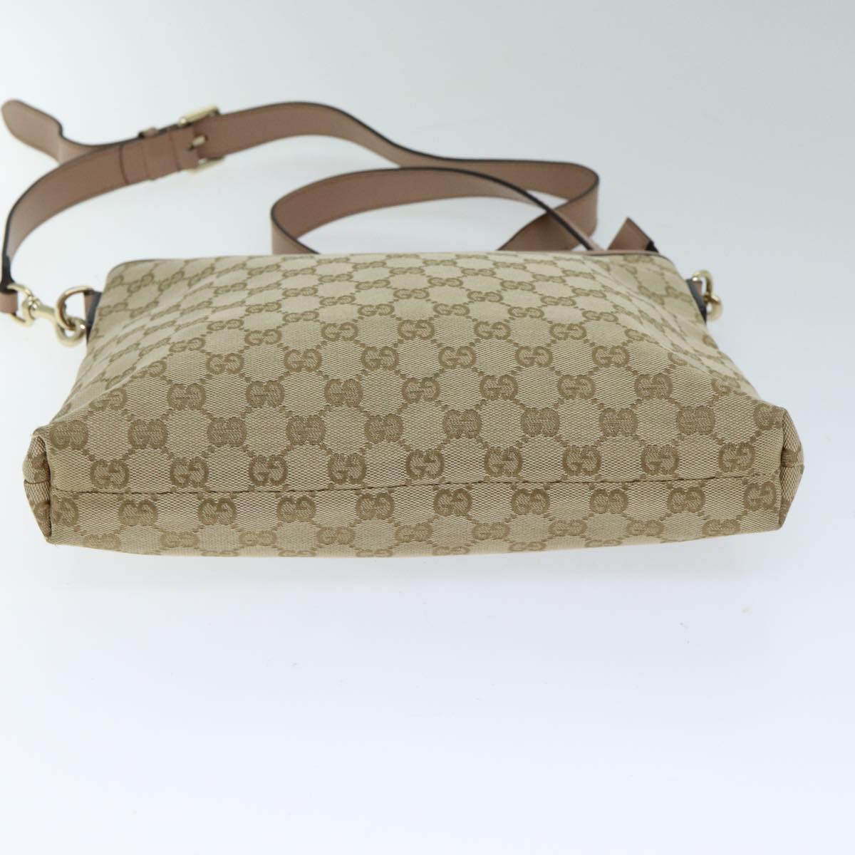 GUCCI GG Canvas Shoulder Bag Beige Pink 388924 mr294