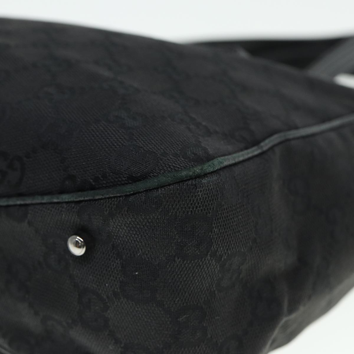 GUCCI GG Canvas Hand Bag Black 113019 mr295