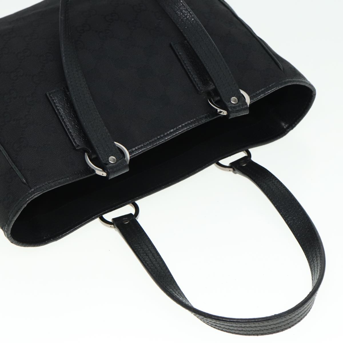 GUCCI GG Canvas Hand Bag Black 113019 mr295