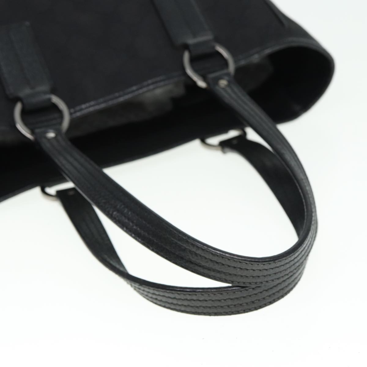GUCCI GG Canvas Hand Bag Black 113019 mr295