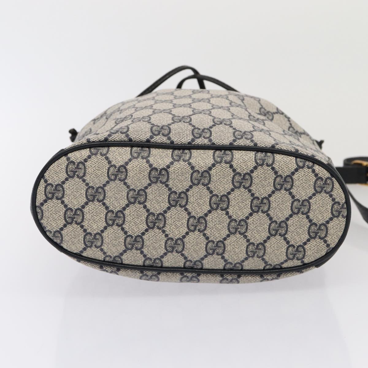 GUCCI GG Supreme Sherry Line Shoulder Bag PVC Navy Red 41 02 034 mr362