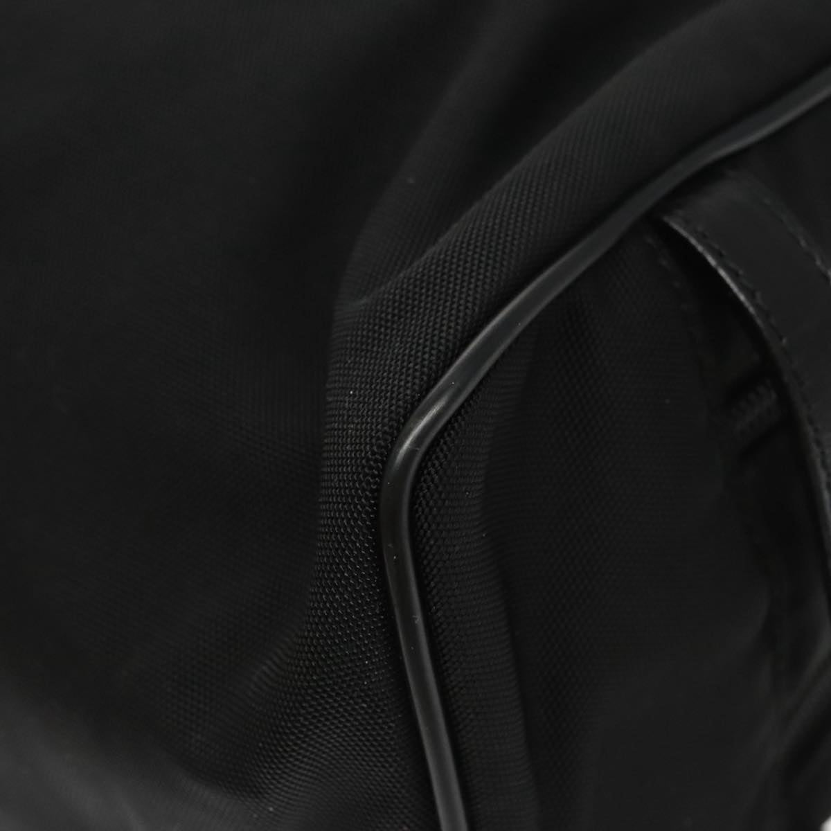 GUCCI Clutch Bag Nylon Black Silver mr639