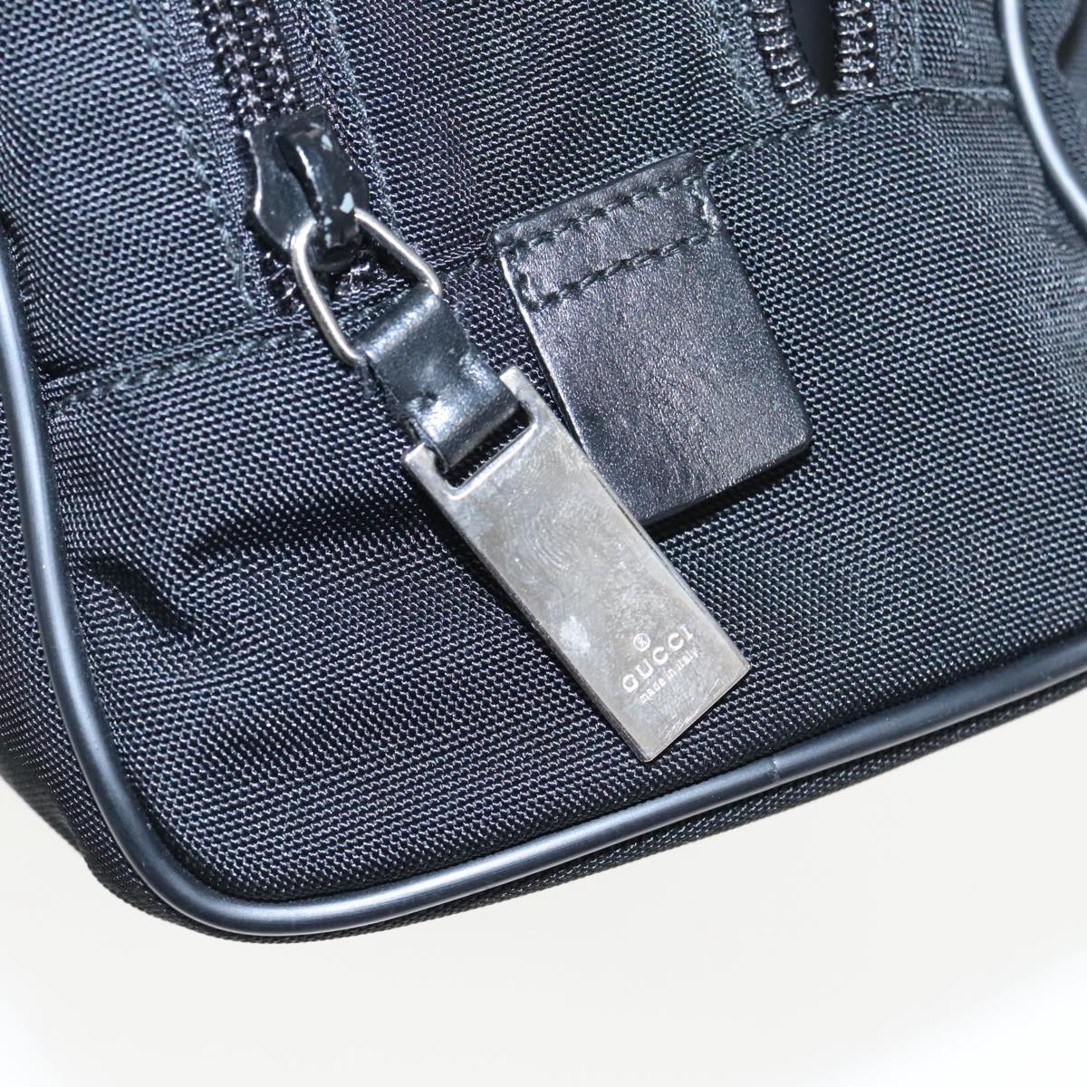 GUCCI Clutch Bag Nylon Black Silver mr639