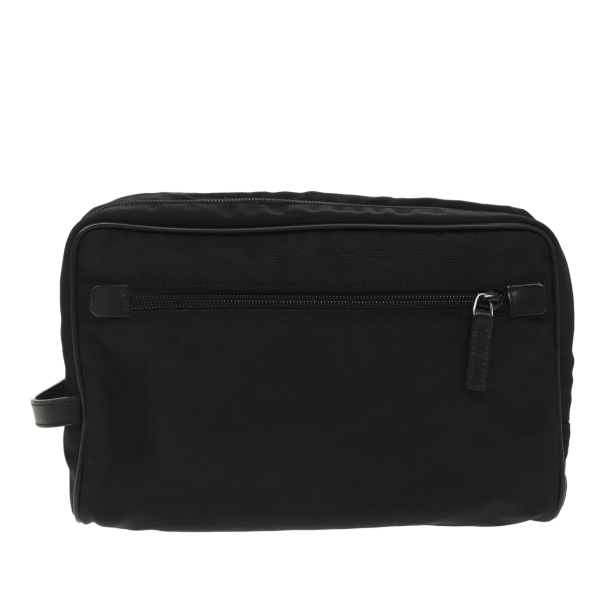 GUCCI Clutch Bag Nylon Black Silver mr639