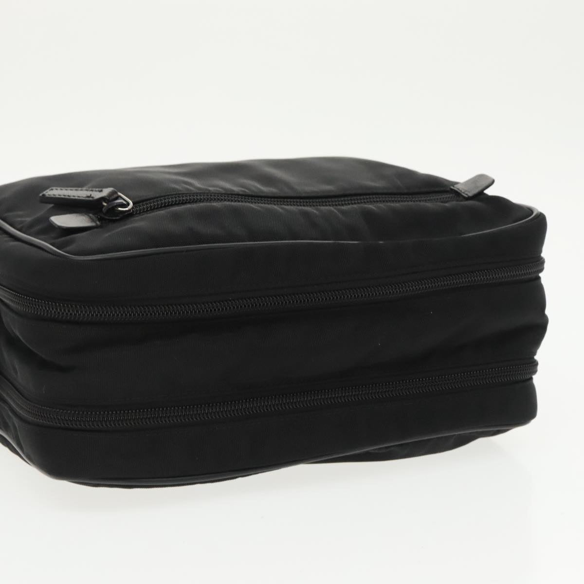 GUCCI Clutch Bag Nylon Black Silver mr639