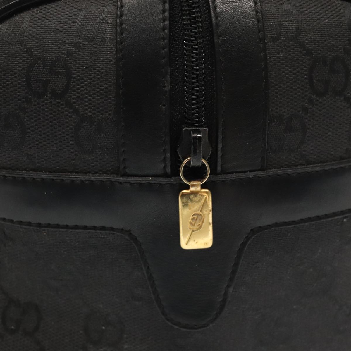 GUCCI GG Canvas Hand Bag Black Gold mr650