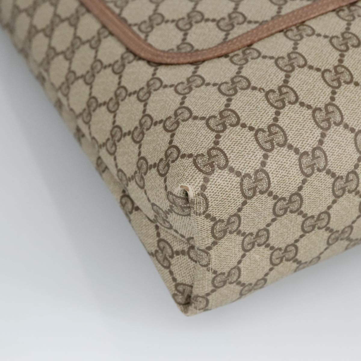 GUCCI GG Supreme Web Sherry Line Tote Bag PVC Beige Red 39 02 003 mr666