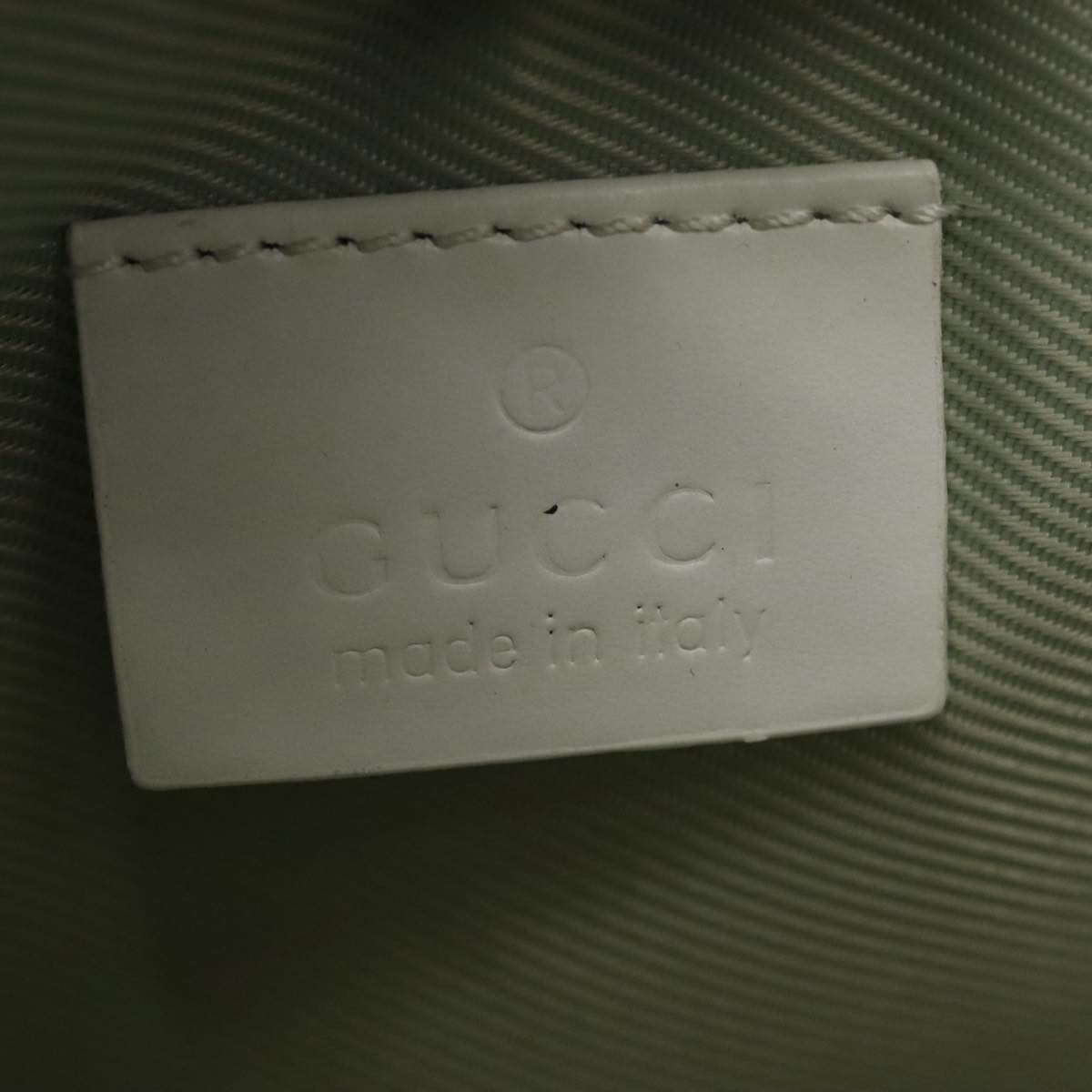 GUCCI GG Canvas Accessory Pouch Light Blue Gold mr670