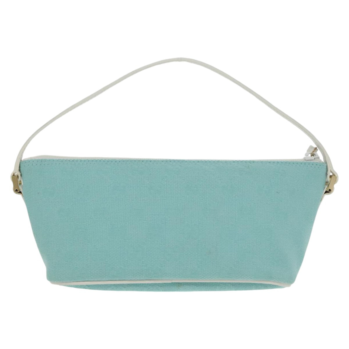 GUCCI GG Canvas Accessory Pouch Light Blue Gold mr670