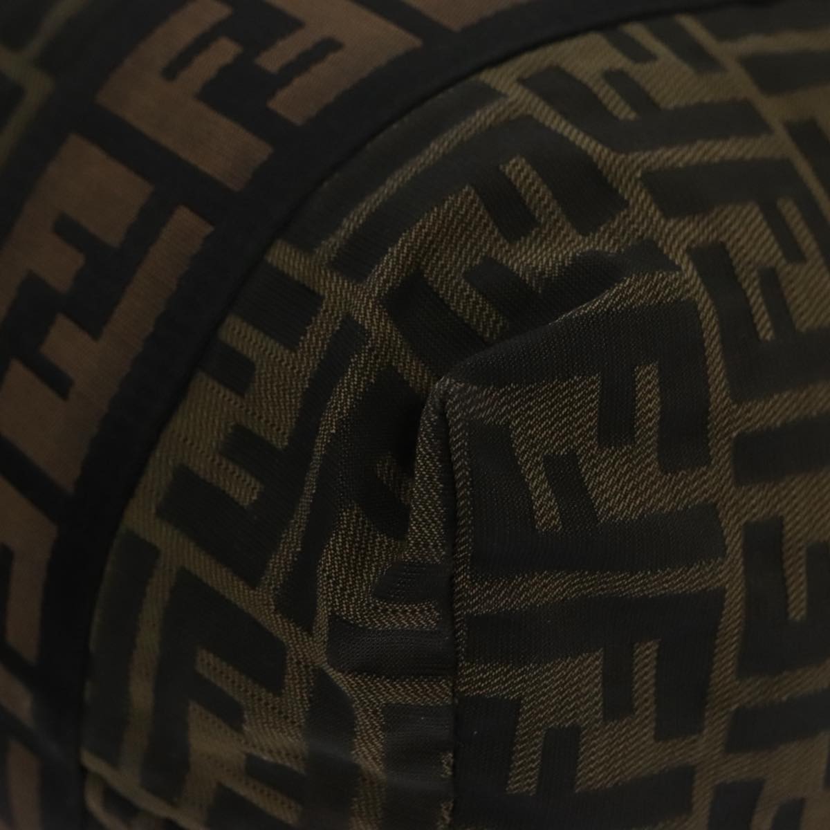 FENDI Zucca Canvas Tote Bag Brown Black mr739