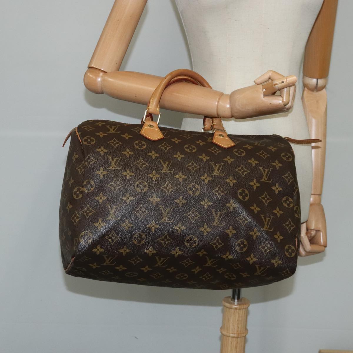 LOUIS VUITTON Monogram Speedy 35 Hand Bag M41524 LV mr754