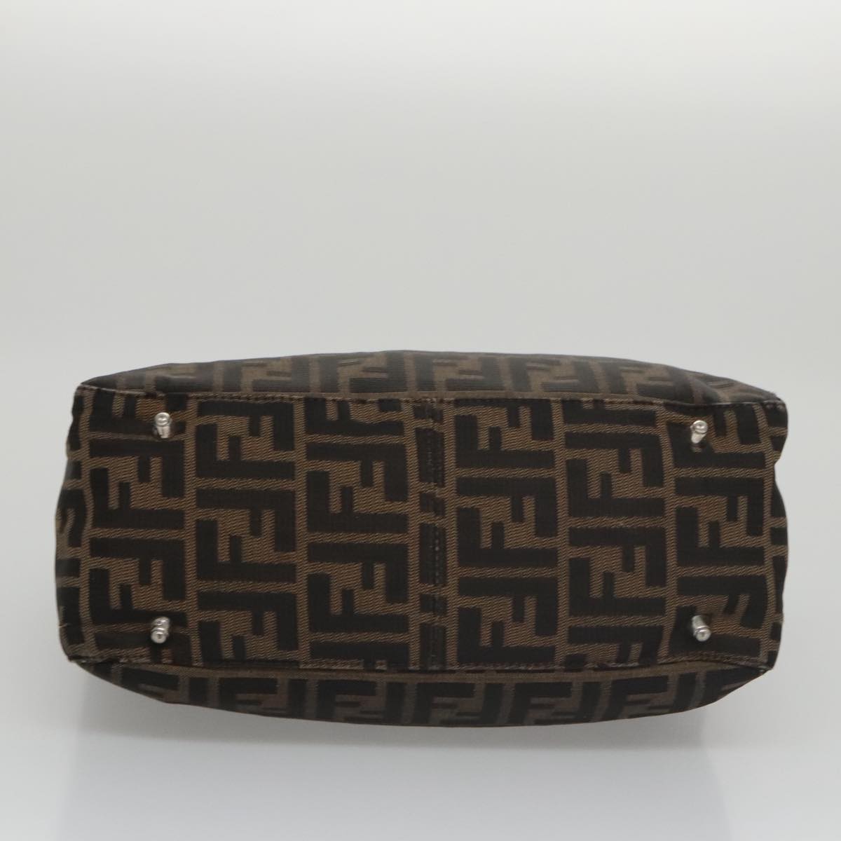 FENDI Zucca Canvas Tote Bag Brown Black mr764