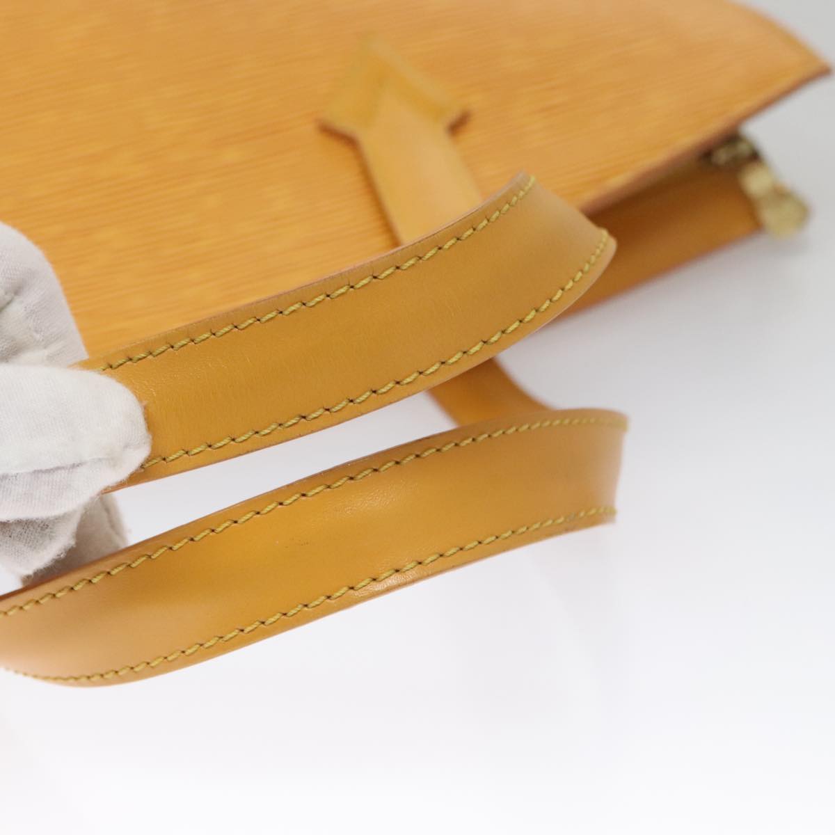 LOUIS VUITTON Epi Saint Jacques Hand Bag Yellow M52279 LV mr847