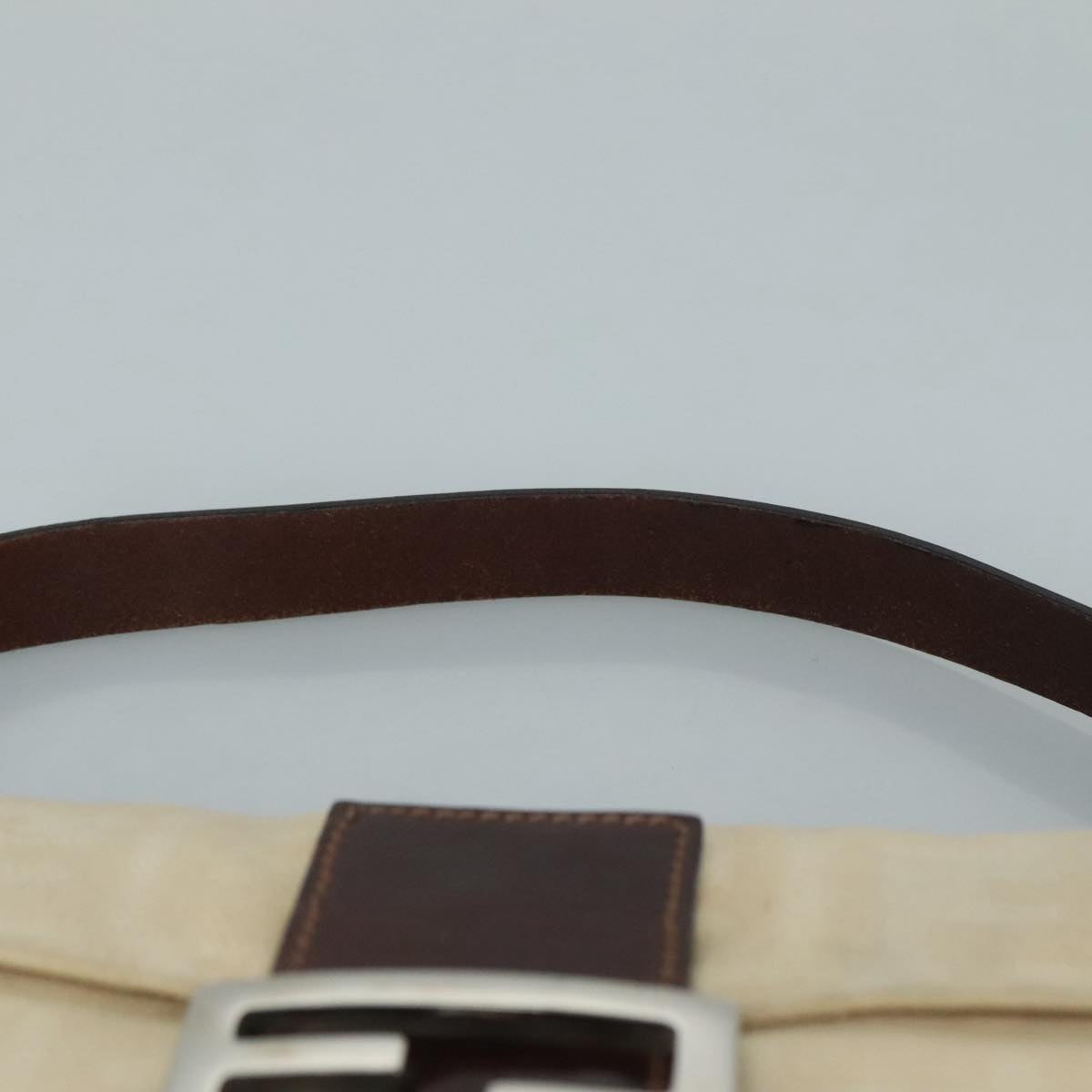 FENDI Zucca Canvas Mamma Baguette Shoulder Bag Beige mr875