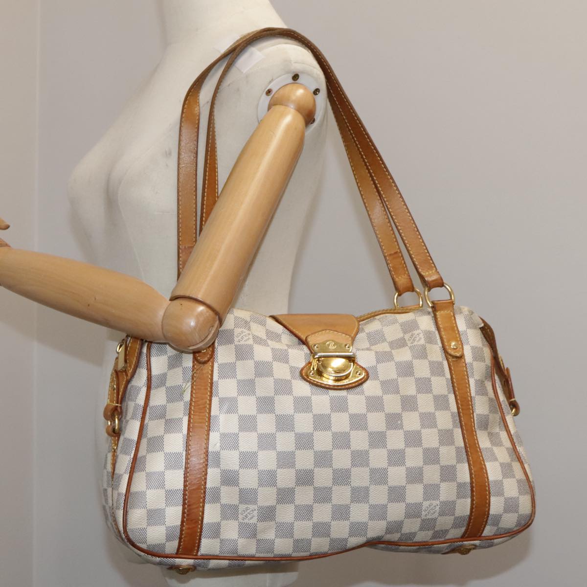 LOUIS VUITTON Damier Azur Stresa PM Tote Bag M51188 LV mr896