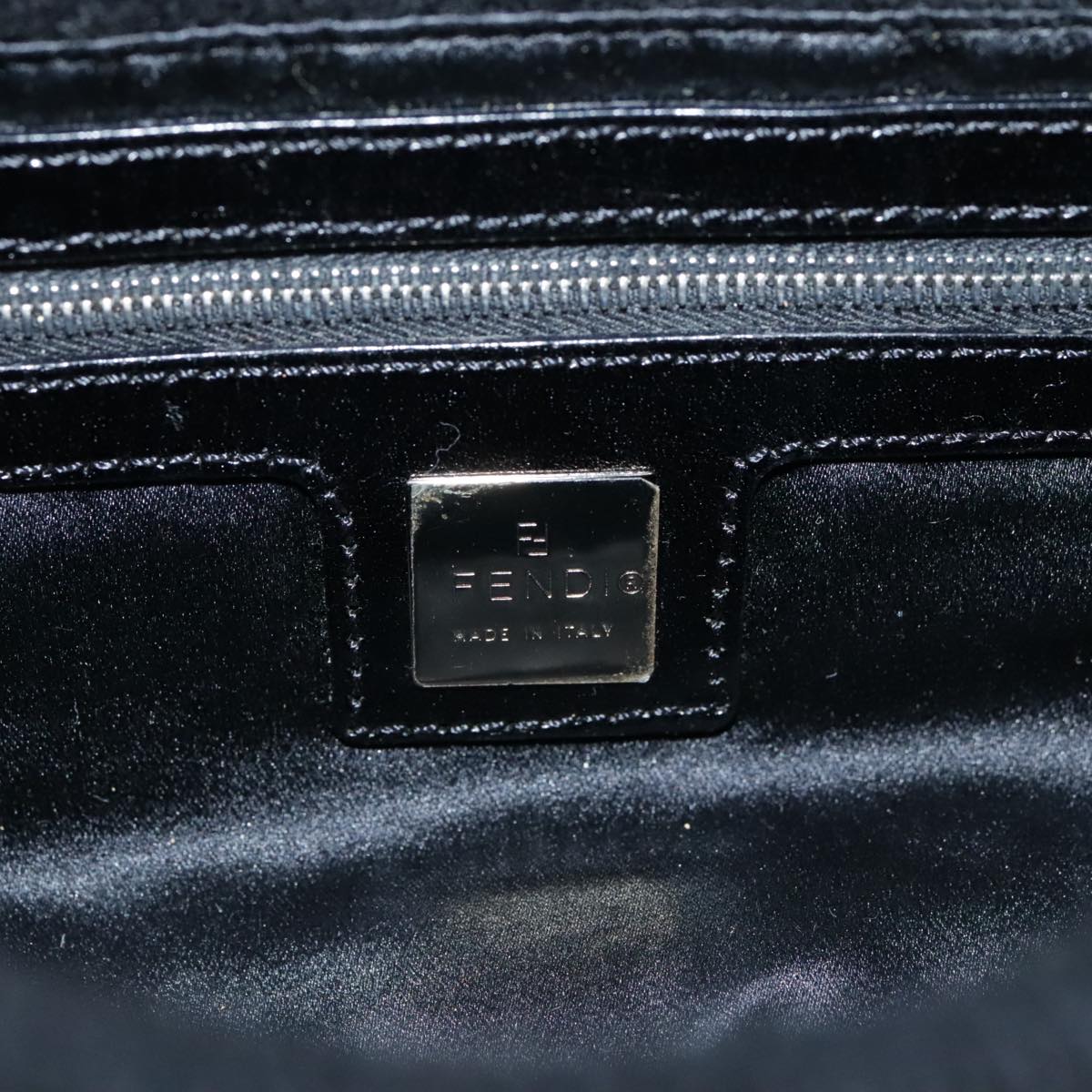 FENDI Mamma Baguette Shoulder Bag Knit Black mr909A