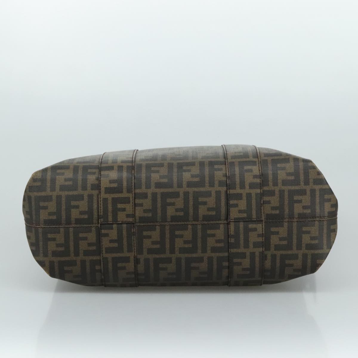 FENDI Zucca Canvas Tote Bag PVC Brown Black 7Va196 mr923