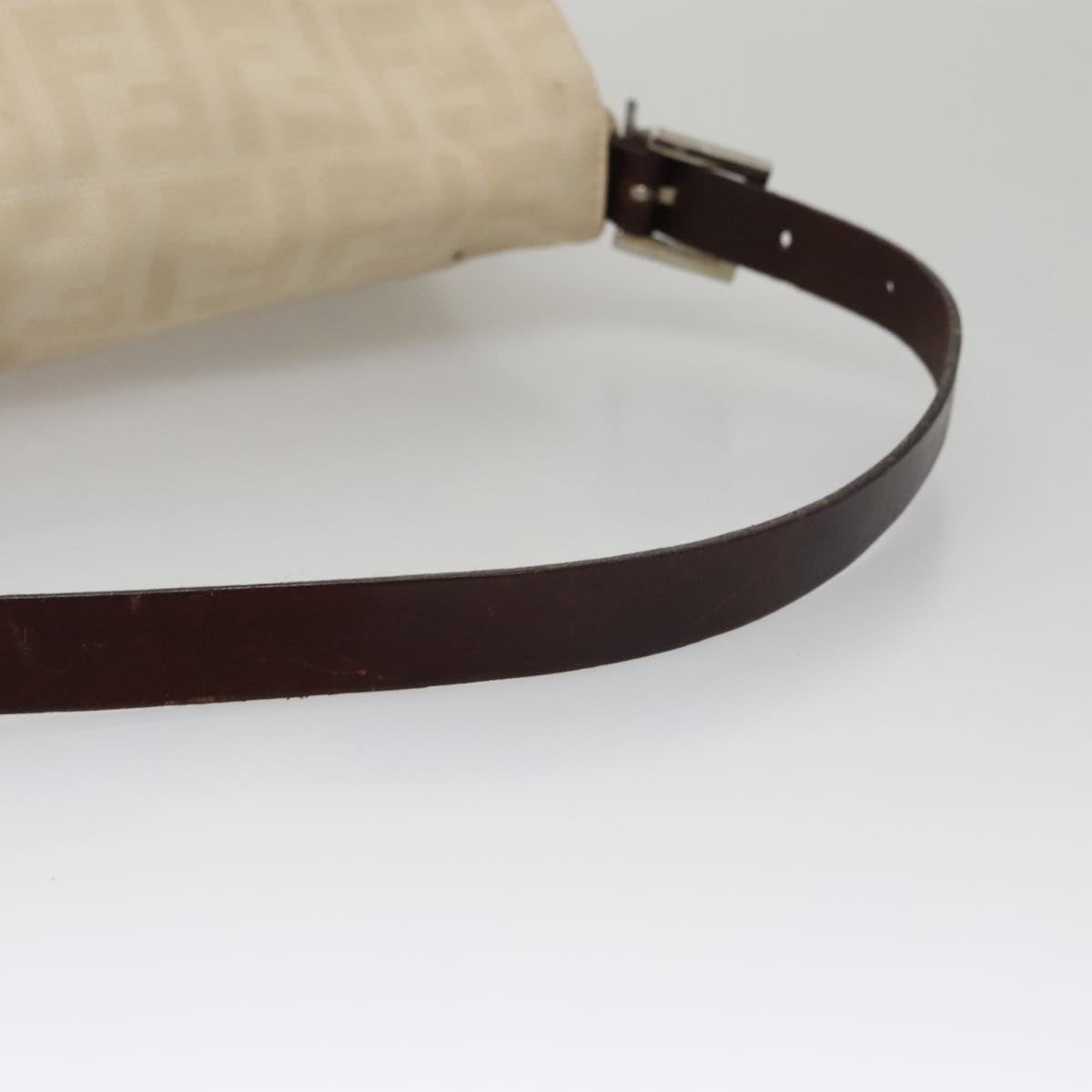 FENDI Zucca Canvas Mamma Baguette Shoulder Bag Beige mr928
