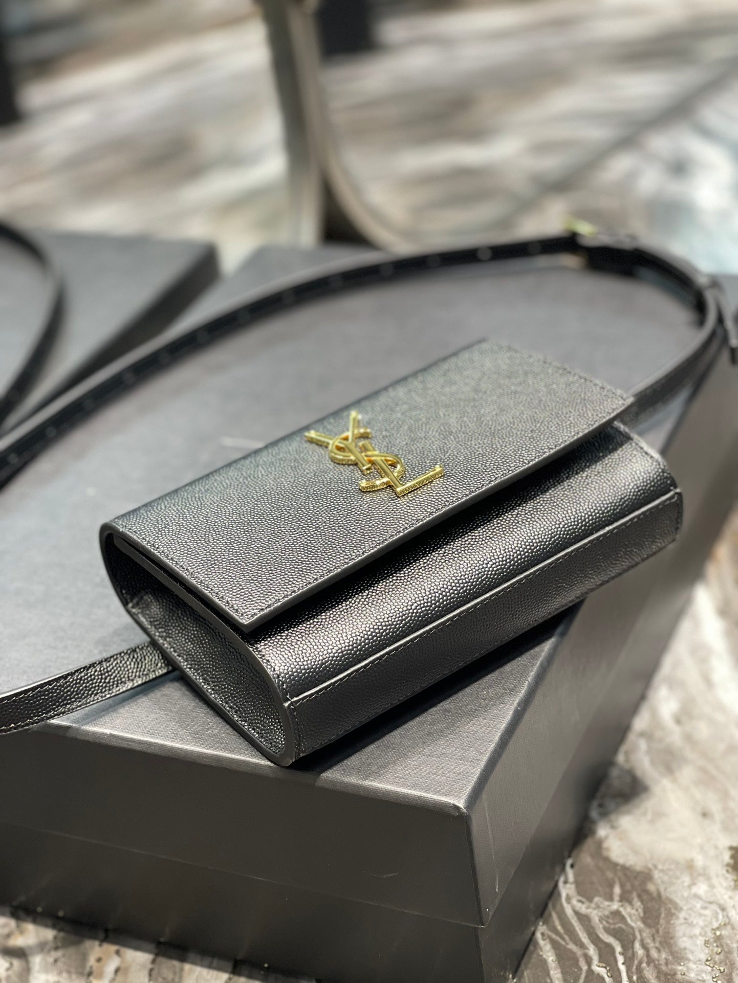 GLAMI Kate Belt Bag Black For Women, Women’s Bags 7in/18cm YSL 534395BOW0J1000