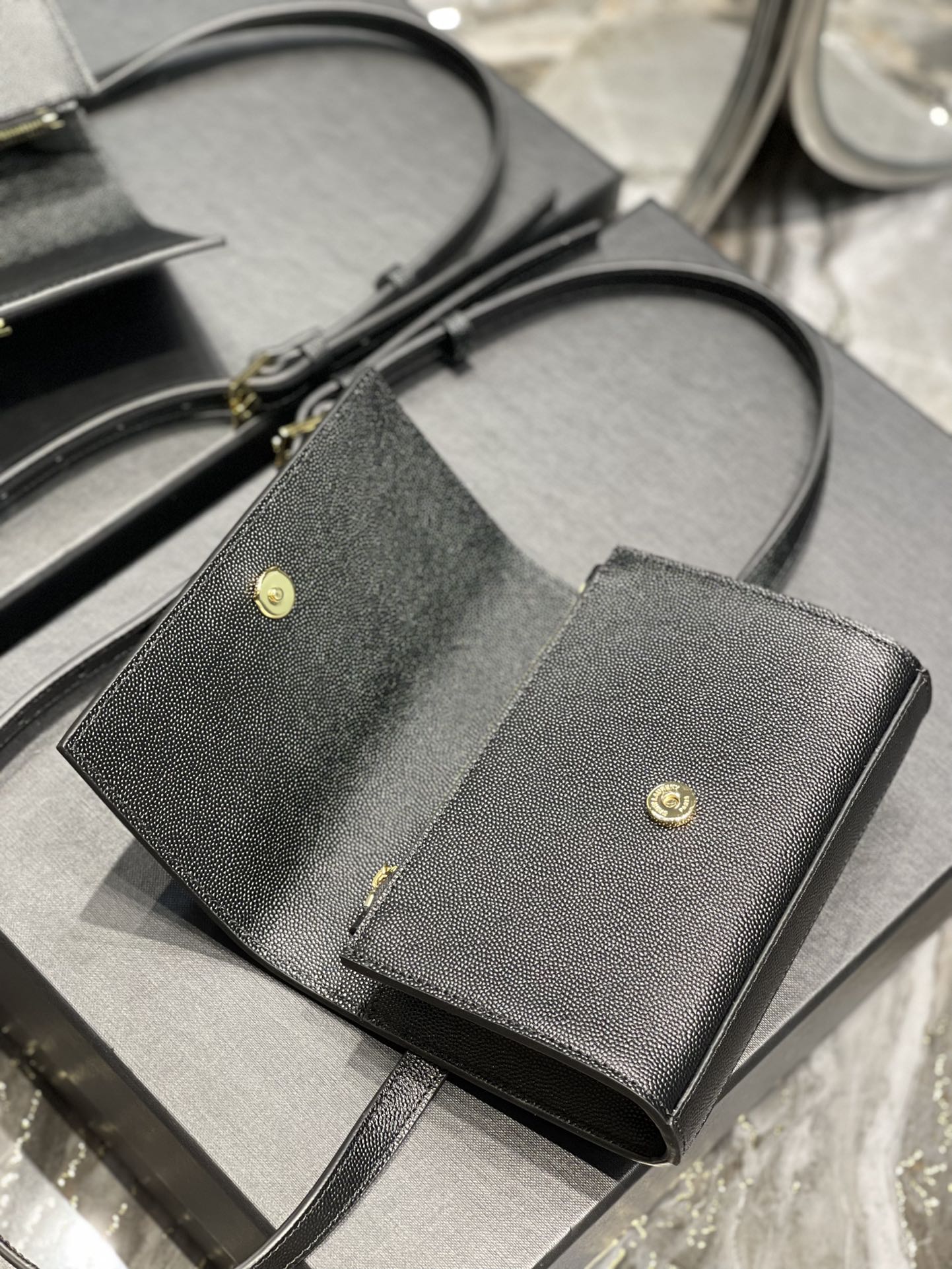 GLAMI Kate Belt Bag Black For Women, Women’s Bags 7in/18cm YSL 534395BOW0J1000