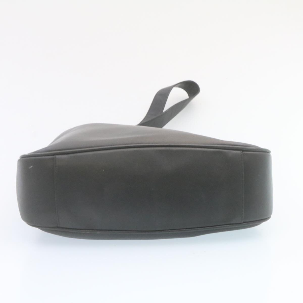 GUCCI Bamboo Hand Bag Leather 2Way Shoulder Bag Black ni086