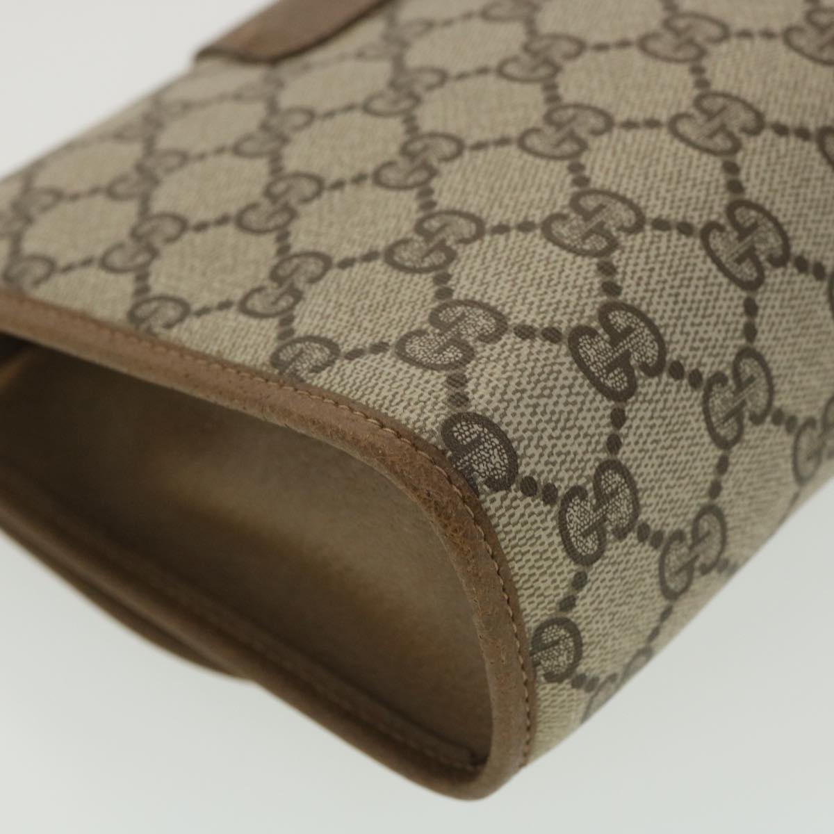 GUCCI GG Canvas Web Sherry Line Clutch Bag Beige Green Red 89.01.030 ny212