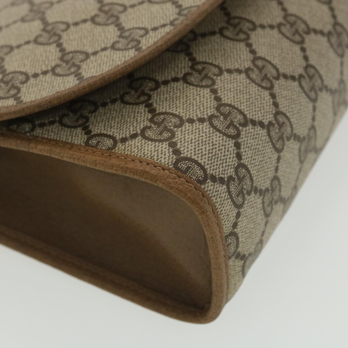 GUCCI GG Canvas Web Sherry Line Clutch Bag Beige Green Red 89.01.030 ny212