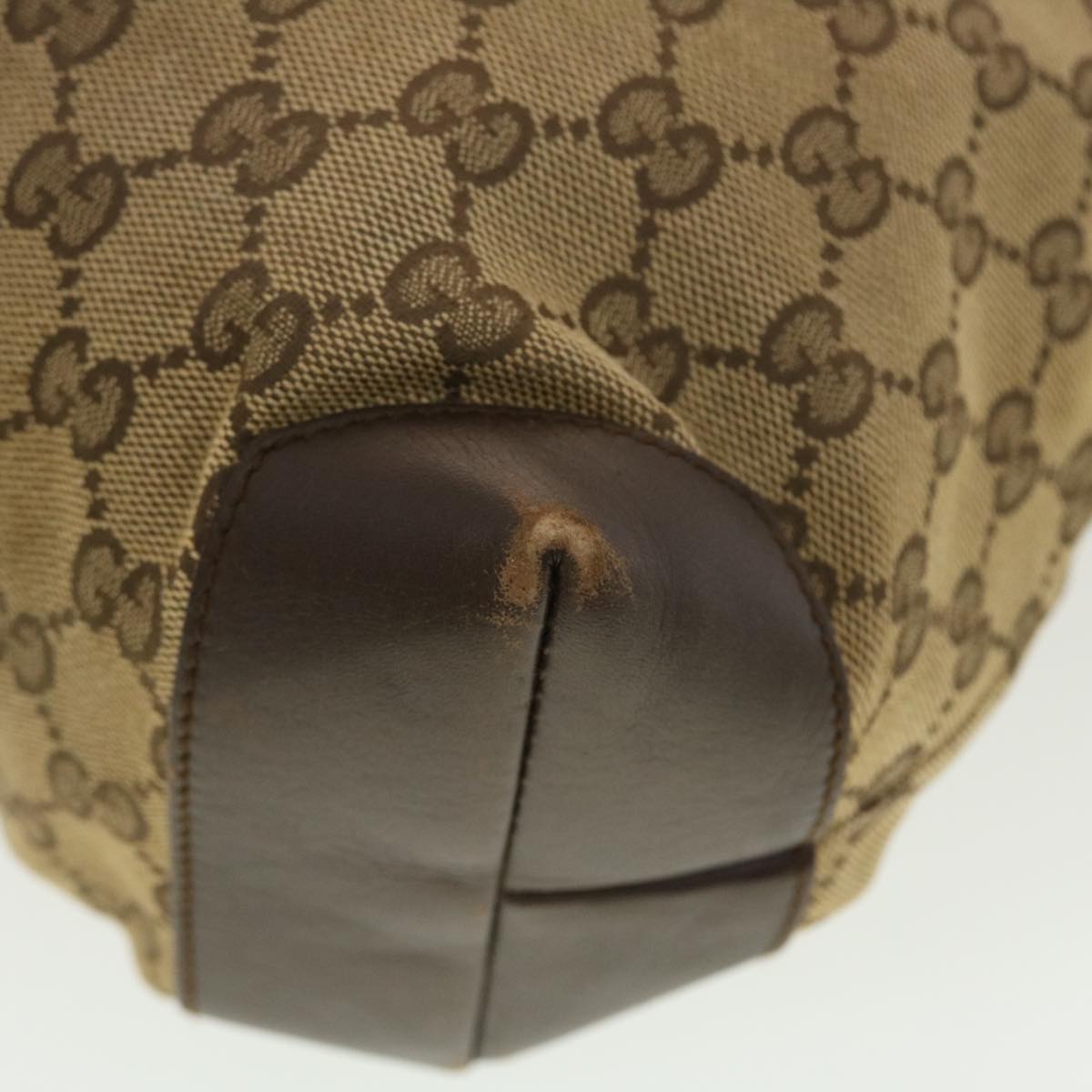 GUCCI GG Canvas Hand Bag Beige 019.0401 002058 ny236