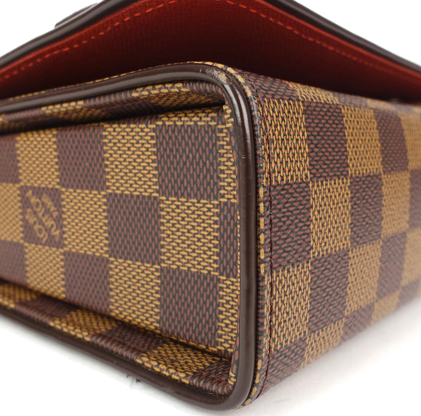 Louis Vuitto Tribeca Carre Damier Ebene Canvas Shoulder Bag