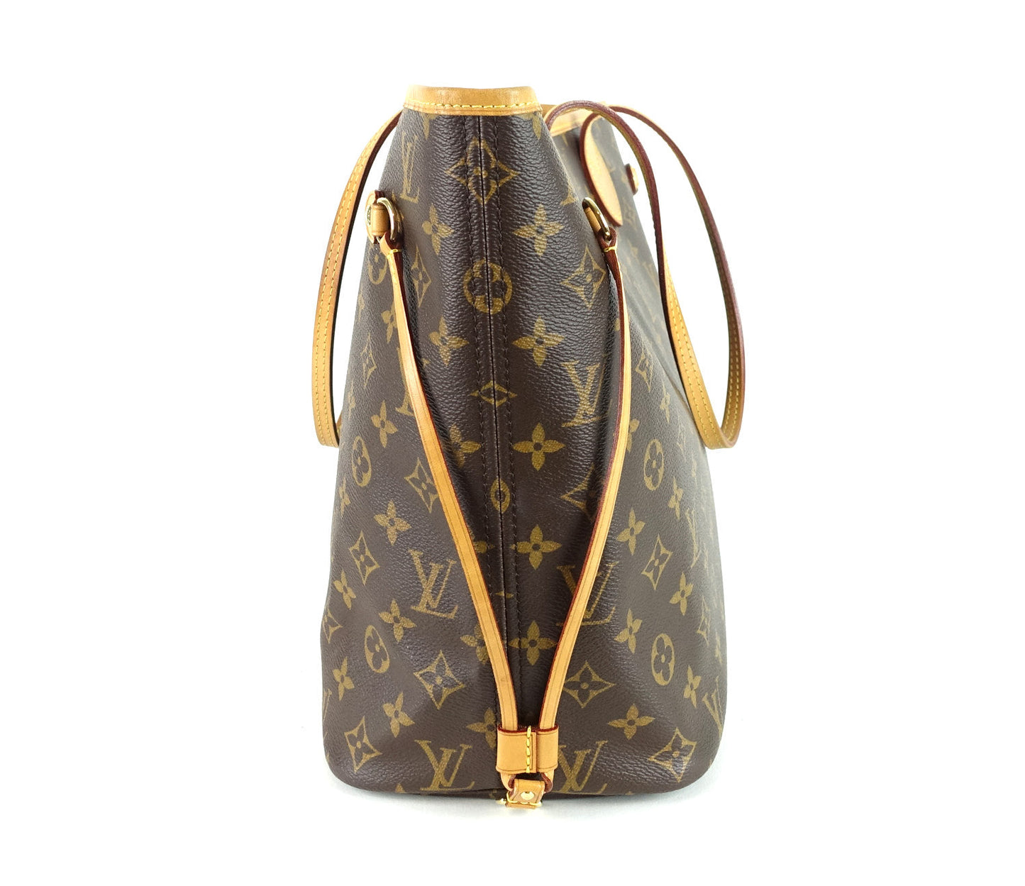 Louis Vuitto Neverfull MM Monogram Canvas Tote Bag with Pochette