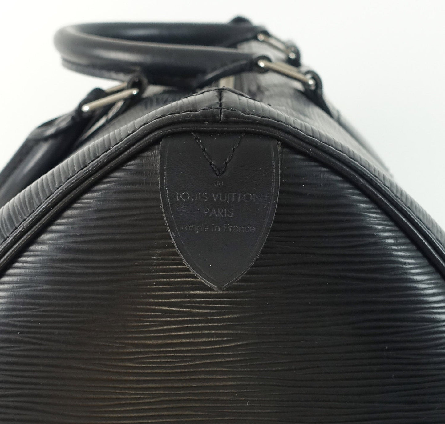 Louis Vuitto Speedy 30 Black Epi Leather Handbag