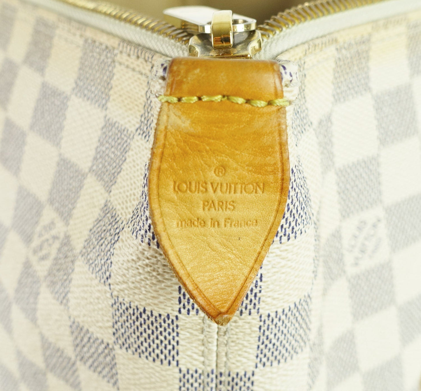 Louis Vuitto Saleya MM Damier Azur Canvas Tote Bag