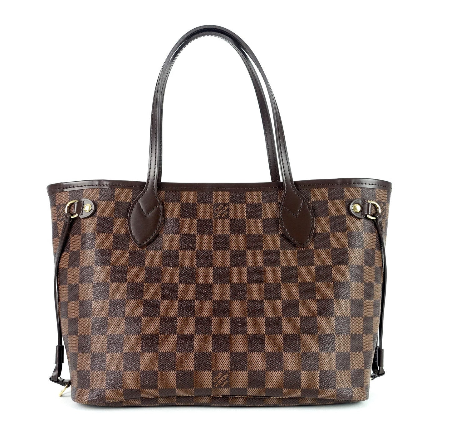 Louis Vuitto Neverfull PM Damier EbÃ¨ne Canvas Shoulder Bag