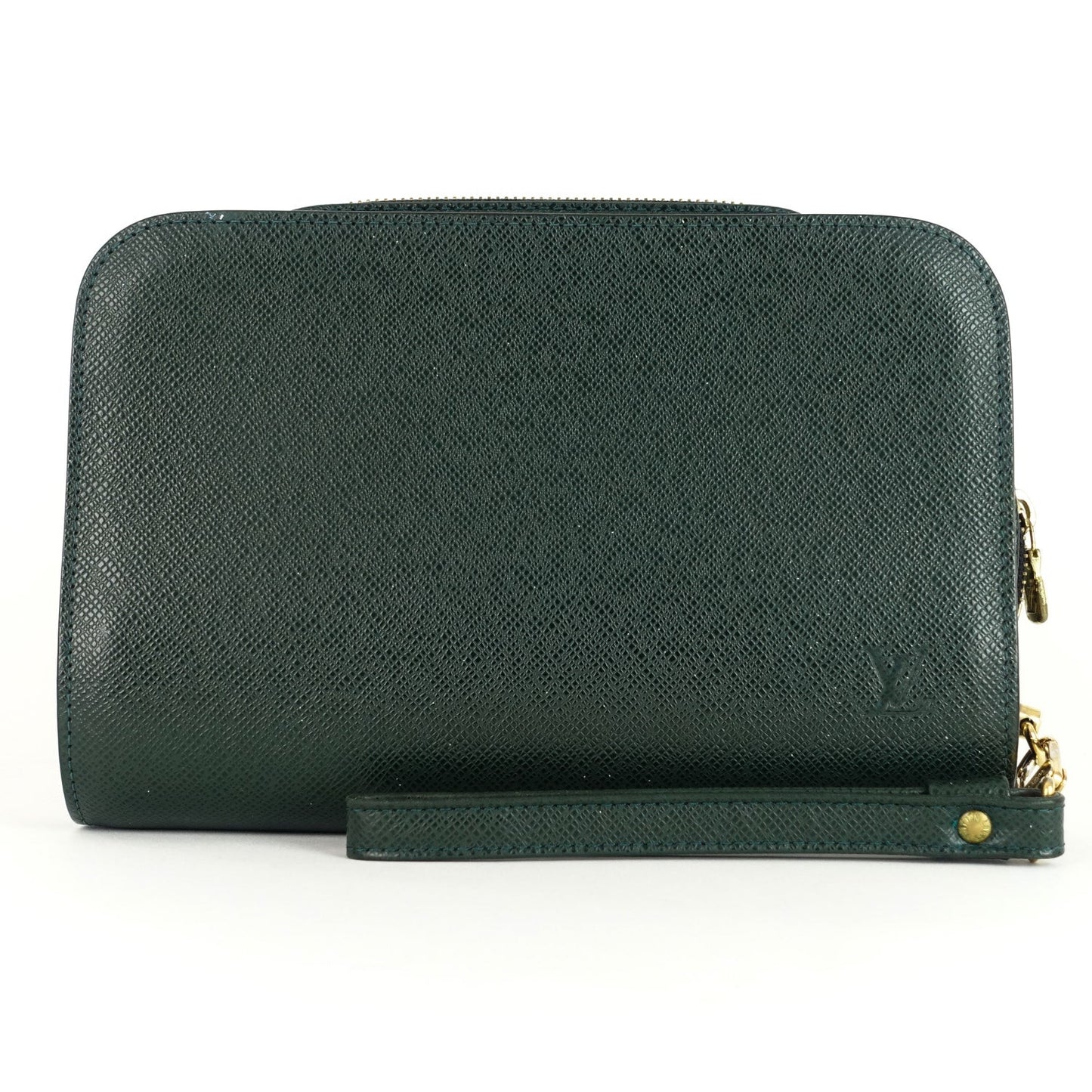 Louis Vuitto Baikal Taiga Leather Pochette Bag