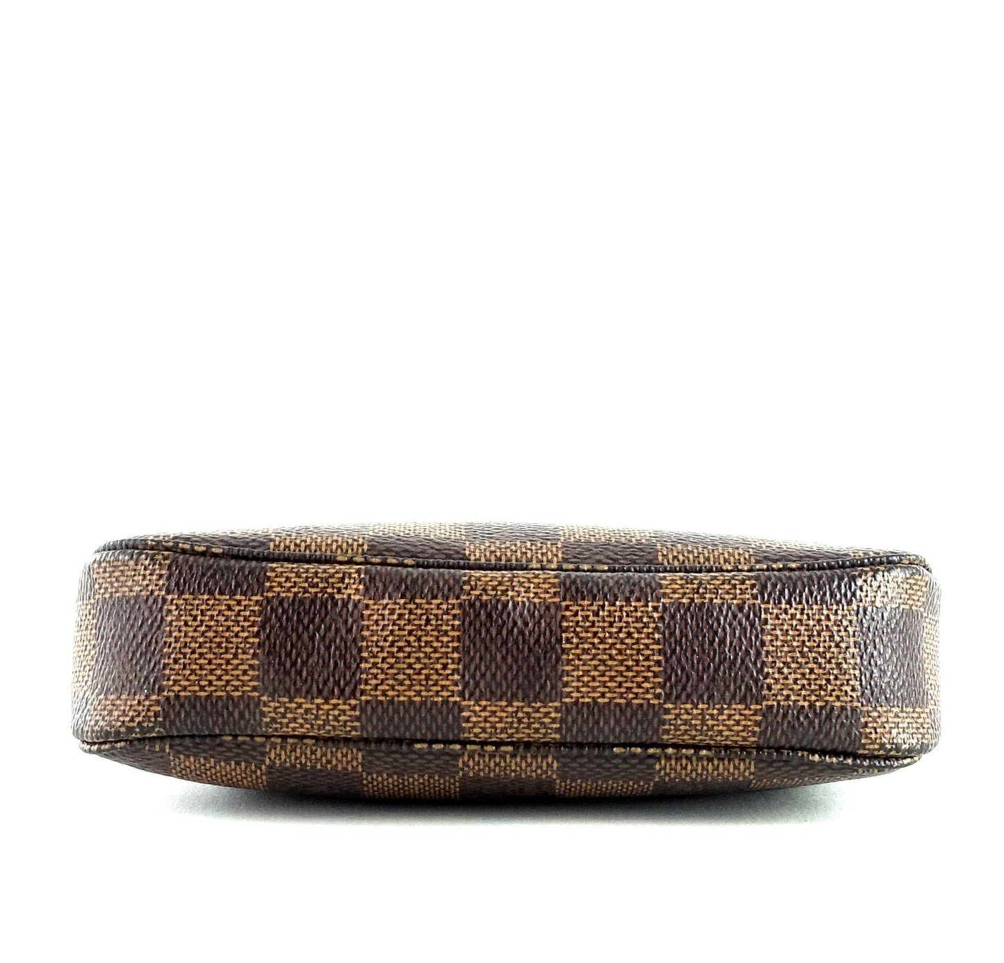 Louis Vuitto Mini Pochette Accessoires Damier EbÃ¨ne Canvas Evening Bag