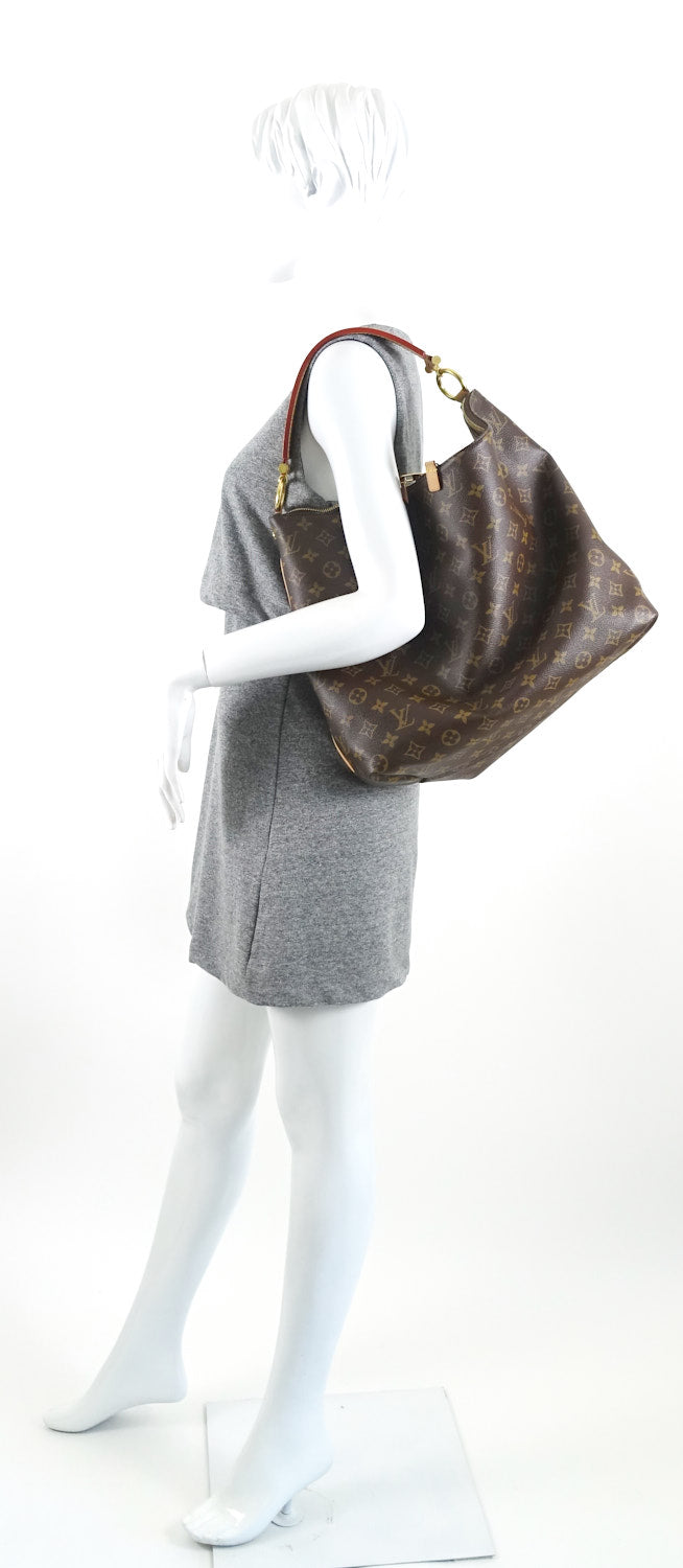Louis Vuitto Sully MM Monogram Canvas Shoulder Bag