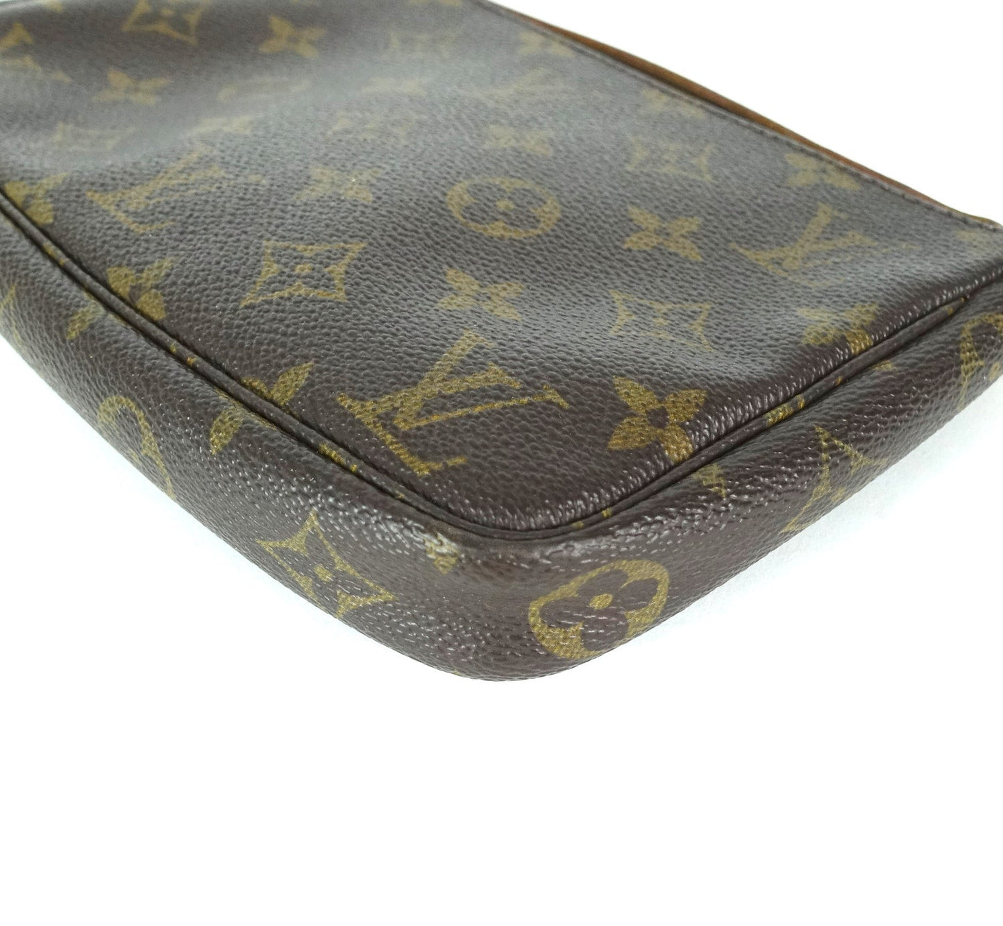 Louis Vuitto Pochette Accessoires Monogram Canvas Bag with Long Strap